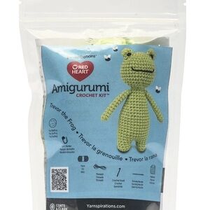 Red Heart Amigurumi Crochet Kit - Green Frog